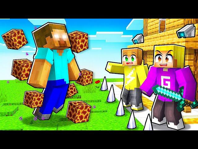 Herobrine VS Veiligste Huis In Minecraft