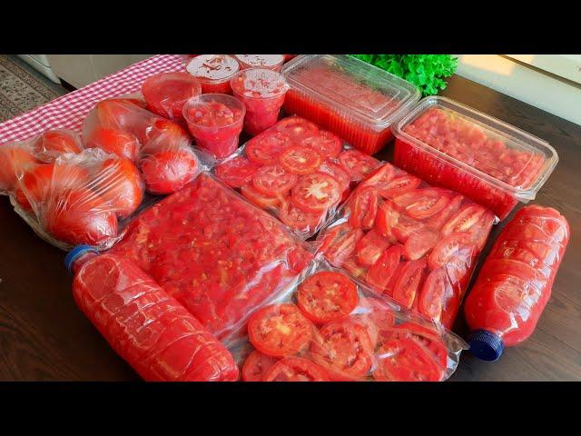 HOW TO STORAGE TOMATOES IN THE DEEP FREEZER (FREEZER) WITH 10 DIFFERENT METHODS  SELECT LIKE...