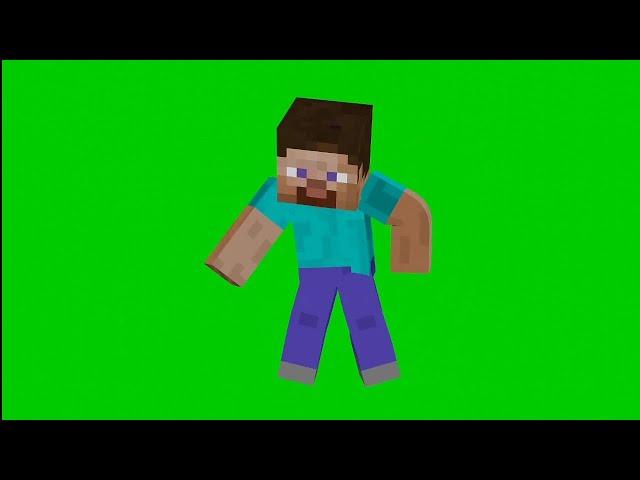 Minecraft Steve Dancing Green Screen