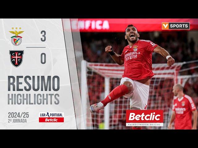 Resumo: Benfica 3-0 Casa Pia  (Liga 24/25 #2)