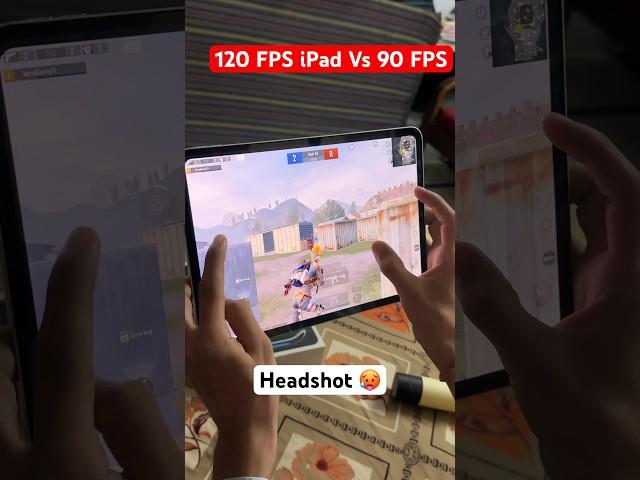 New 120 fps ipad pro m4 vs 90 fps ipad pubg test l ipad pro m4 1v1 tdm test ?? #pubg #ipad #shorts