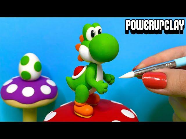 Making Yoshi from Super Mario | Polymer Clay