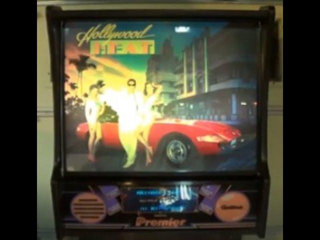 HOLLYWOOD HEAT PINBALL MACHINE - BY GOTTLIEB 1986