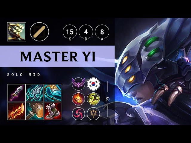 Master Yi Mid vs Sett - KR Master Patch 25.04