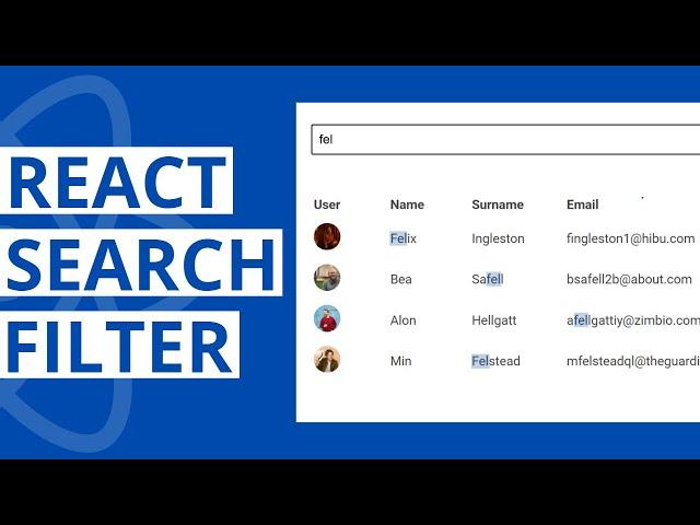 React Search Filter Tutorial Beginner to Advanced