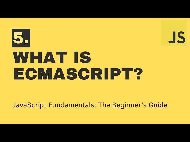 5. JAVASCRIPT | What is ECMASCRIPT?  | DCT Academy | Bangalore