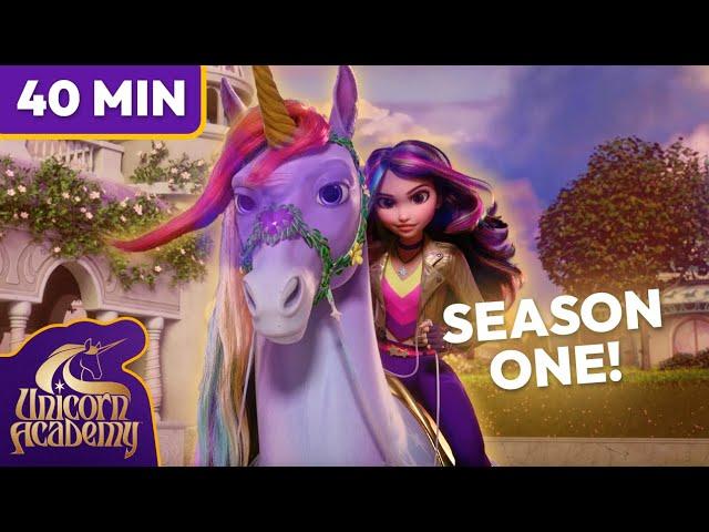 Unicorn Academy FULL SEASON 1!  (in 40 minutes) | Cartoons for Kids