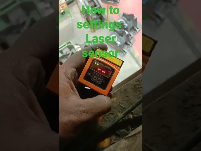 How to (EOT Crane) laser sensor setting || banki Toka Rajesh 