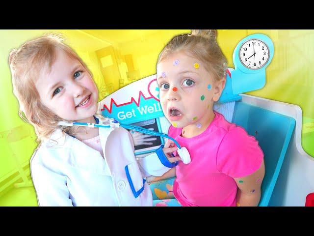 Kin Tin has STICKER POX!! Baby Doctor RoRo and Nurse Dad Work Together to find a MAGICAL CURE!