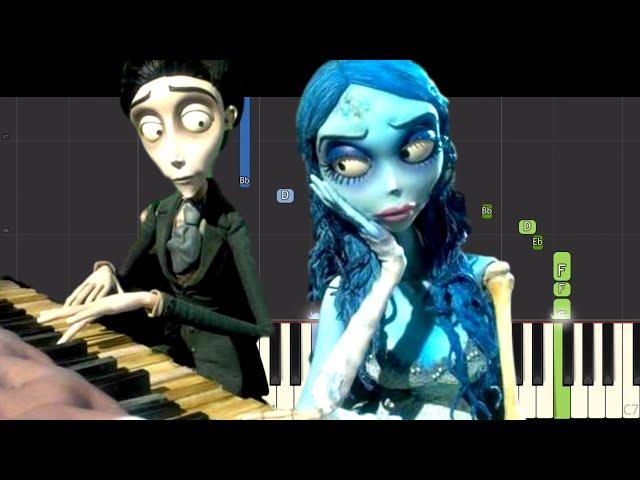 Corpse Bride - The Piano Duet - Piano Tutorial - Danny Elfman