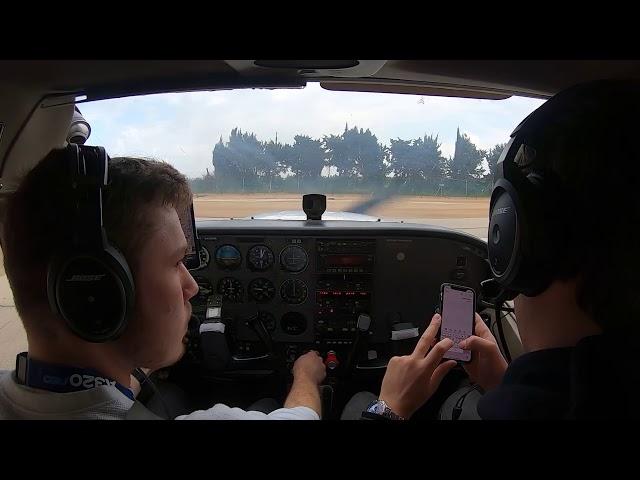 Flight to LLBG (Ben Gurion Intl) in C172S w/ATC