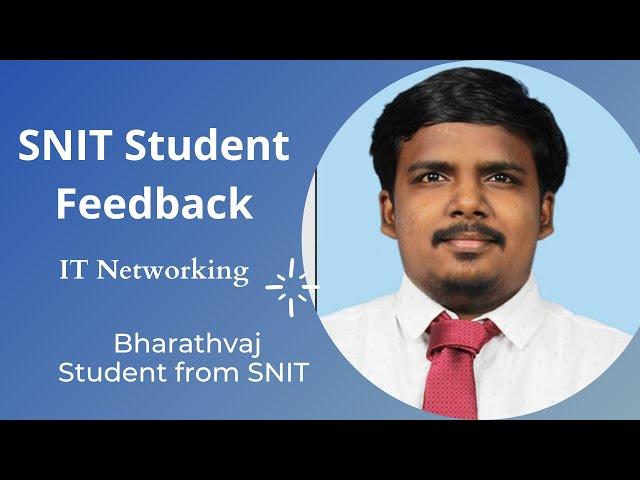 Student Success Story | IT Networking Training | SNIT Training Institute