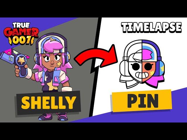 I Made STELLAR SHELLY PIN for Brawl Stars | #classicbrawl