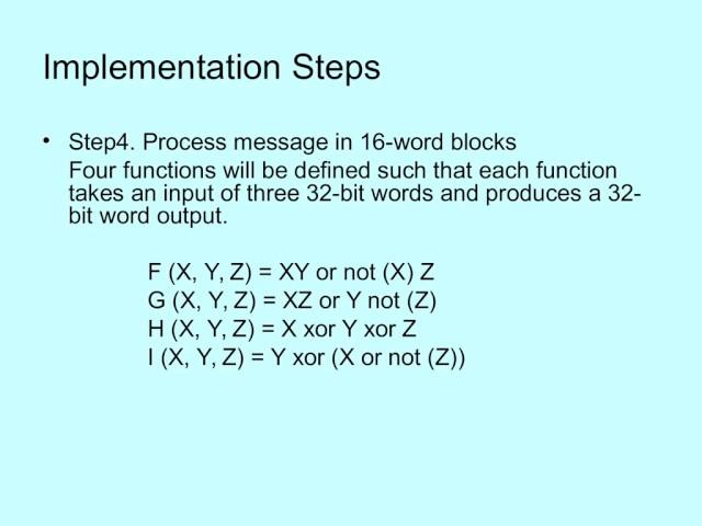 MD5 Message Digest Algorithm