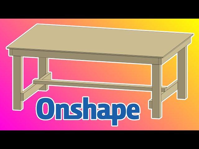 Workshop Table Onshape CAD Tutorial & Cut List | Finish in 10 Minutes