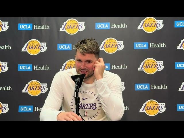 Luka Doncic Talks LeBron James Making History, Getting More Comfortable With Lakers Teammates