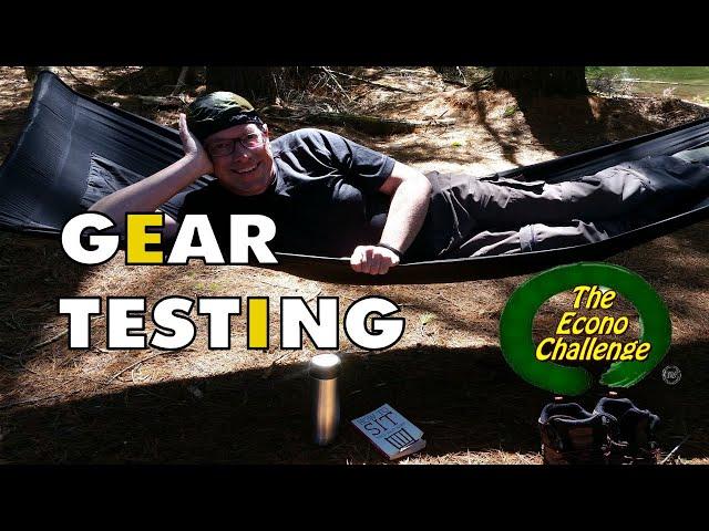 New Cold Weather Camping Gear Testing Bushcraft Bed and Hammock – Econo Challenge - Vlog  #14