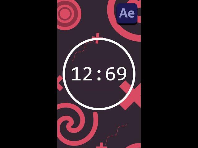 Countdown timer with expressions -  After Effects Tutorial