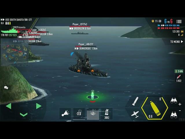 Battle of warships - USS South Dakota  Kaboom