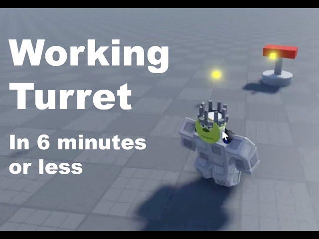 ROBLOX SCRIPTING -- How to Make a Turret in 6 Minutes or Less