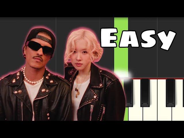 APT. - ROSÉ & Bruno Mars | Easy Piano Tutorial