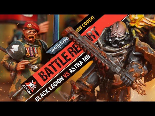 *NEW CODEX* Chaos Space Marines vs Astra Militarum | Warhammer 40k Battle Report