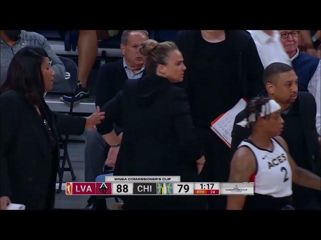 Becky Hammon GOES BERSERK After Refs Don't Call A Foul For A'ja Wilson, Then Candace Parker Hits A 3