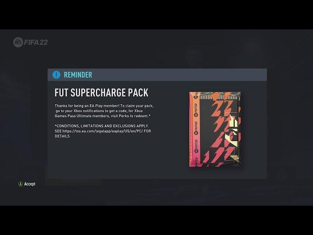 HOW TO GET THE FUT SUPERCHARGE PACK ON XBOX! FIFA 22 ULTIMATE TEAM