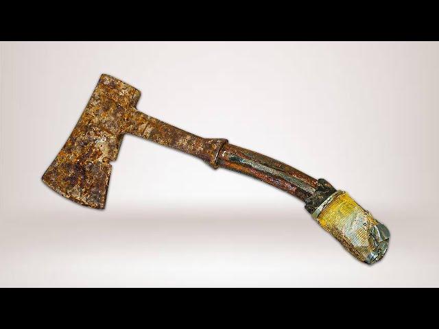 I Restore A Rusty Old Axe - Boy Scout Hatchet Restoration