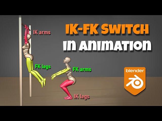 Blender IK/FK switching in Animation (Tutorial) [Part 1]