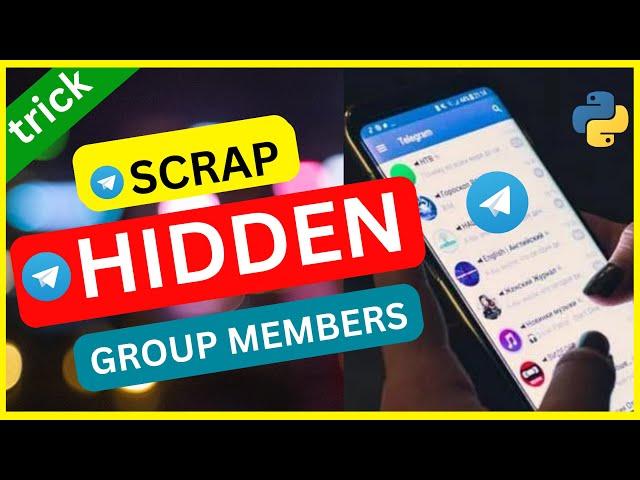 Scrap Hidden Group Members Telegram in 2 min️️[NEW 2023]