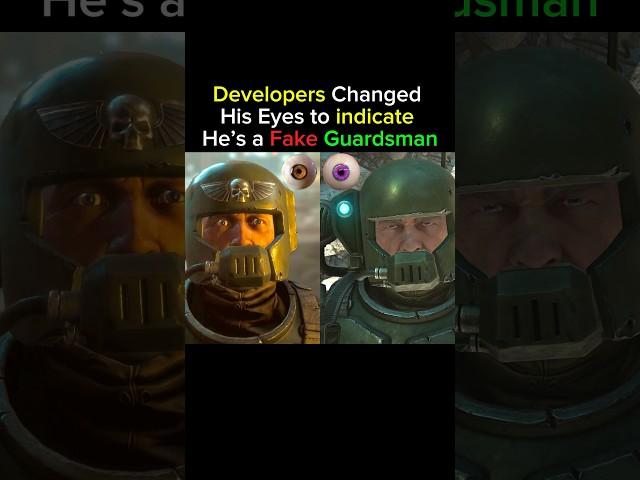 Developers Changed His Eyes Colors to indicate He’s a Fake Guardsman - Space Marine 2