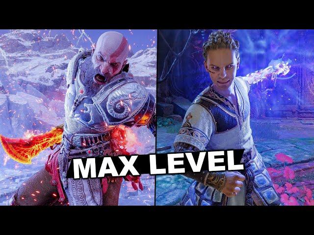 God of War Ragnarok - MAX LEVEL ZEUS BUILD Vs All Main Bosses (NO DAMAGE / GMGOW) 4K PS5