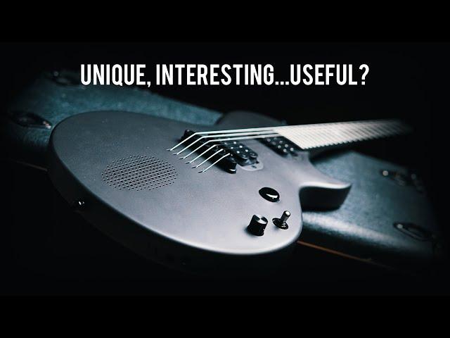 A Guitar With A Built-In Speaker, Modelling Technolodgy And Made From Carbon Fiber!