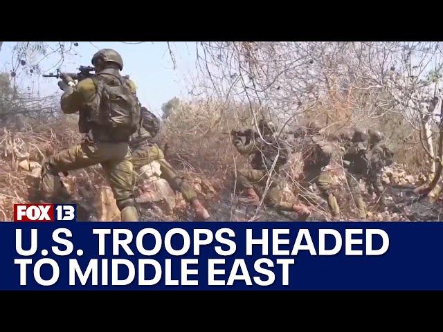 American troops, equipment heading to Middle East | FOX 13 Seattle