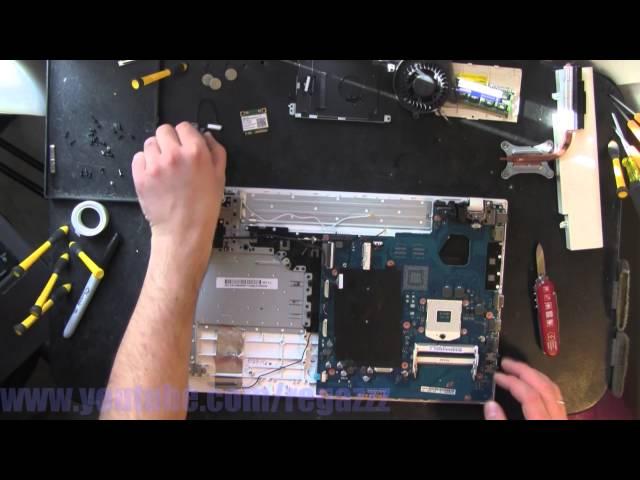 SAMSUNG 300V NP300V5A NP300V3A take apart, disassembly, how-to video (nothing left)