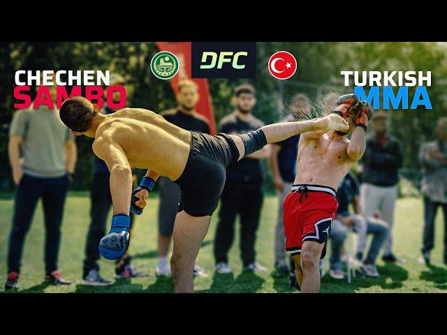 Turkish MMA vs. Chechen SAMBO | Full Streetfight | DFC