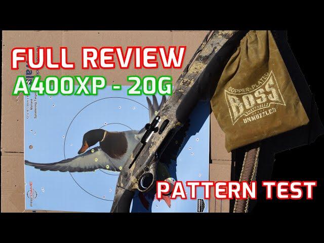 Beretta A400 Xtreme Plus 20 Gauge - Full Review and Pattern Test (Muller Choke , Boss Shotshells)