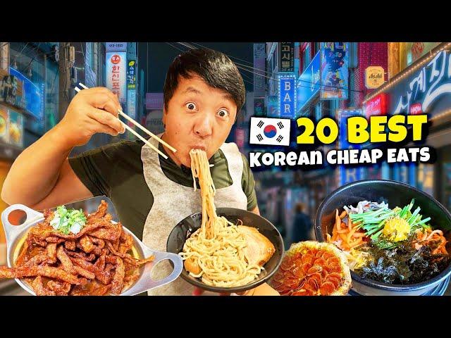 20 BEST Korean Cheap Eats in Seoul South Korea