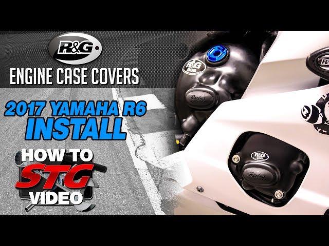 R&G Racing Engine Case Cover Kit Install on a 2017 Yamaha R6 | Sportbiketrackgear.com