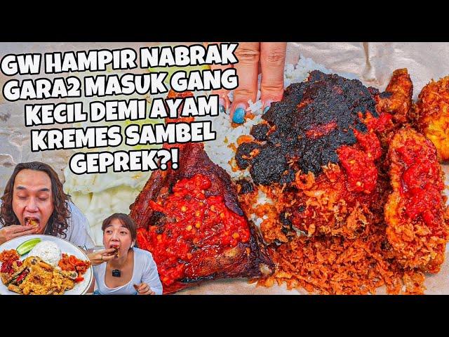 HAMPIR TABRAKAN DEMI AYAM KREMES SAMBEL GEPREK NASI BUMBU MADURA INI!