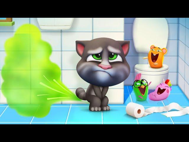 Talking Tom | Bathroom  Buddy | Funny Cartoon Videos | HooplaKidz TV