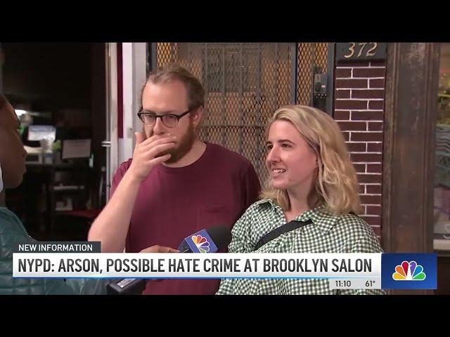 Fire Inside Brooklyn Salon Ruled to be Arson, Swastikas Found Painted Inside