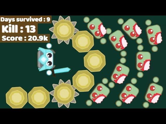 Starve.io - Zombies vs Humans: 9-Day Survival (Starve.io Zombie Mode, 20.9K Score)