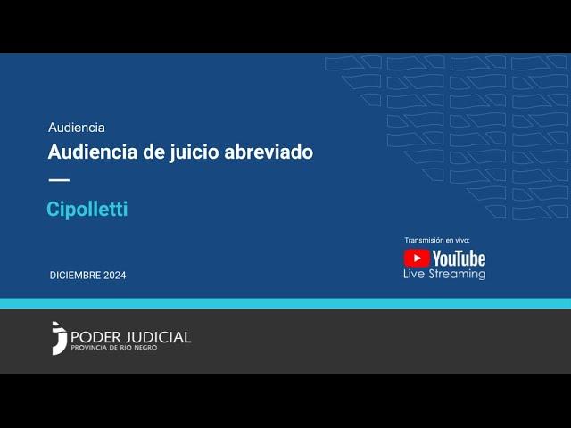 Audiencia juicio abreviado, acuerdo parcial