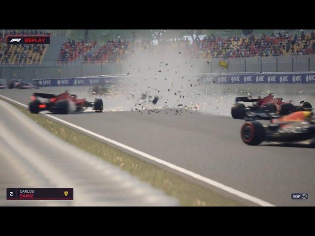 THE BIGGEST CRASH IN F1 MANAGER 23!!!