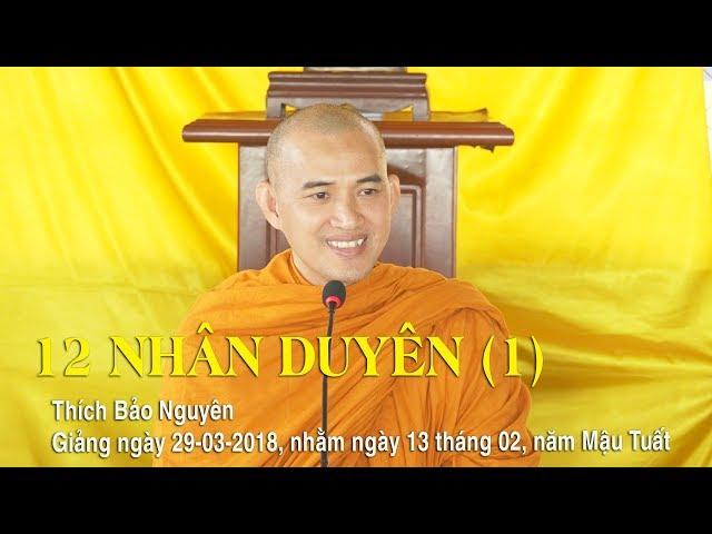 12 NHÂN DUYÊN (1) - Thích Bảo Nguyên