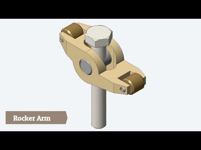 Engine Rocker Arm Assembly || Creo Parametric Tutorial