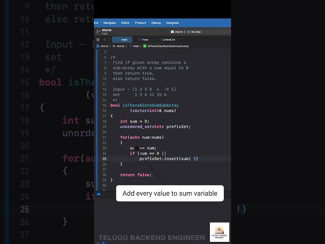 Finding zero sum subarray in #array #algorithmsintelugu #datastructuresintelugu #datastructures