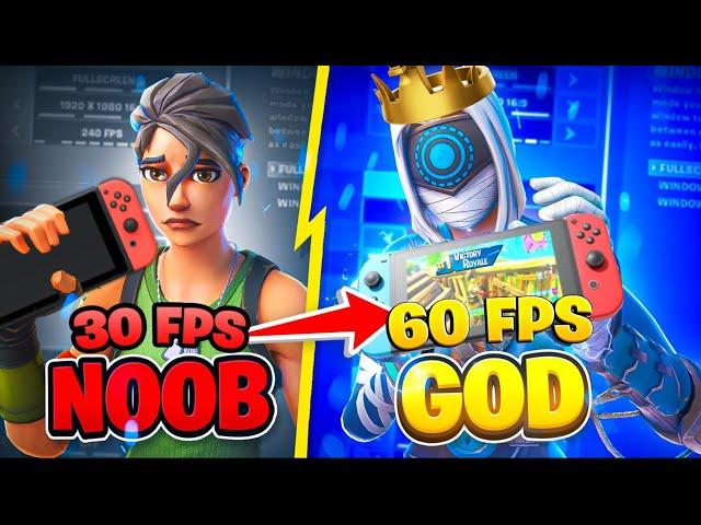 *BEST* Nintendo Switch Settings For FAST EDITS & 60FPS (Fortnite Tutorial)